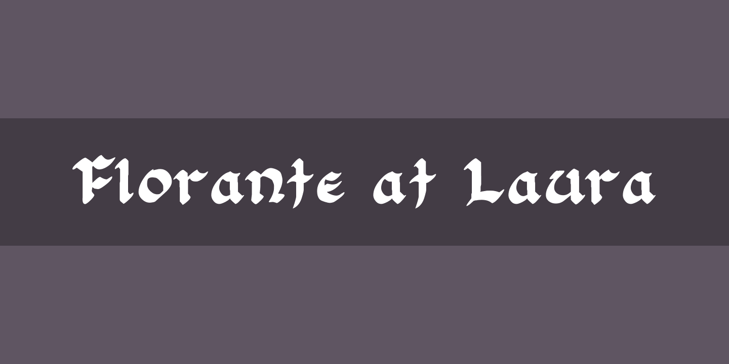 Florante at Laura Italic Font preview